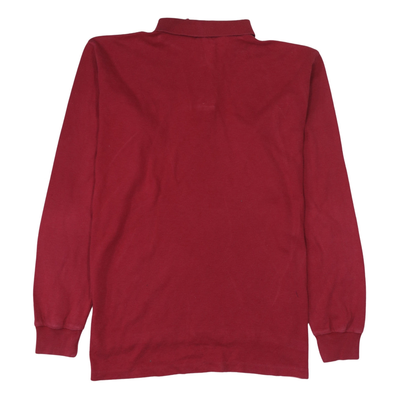 Ralph Lauren Men's Red Cotton Long Sleeve Polo Shirt Size L