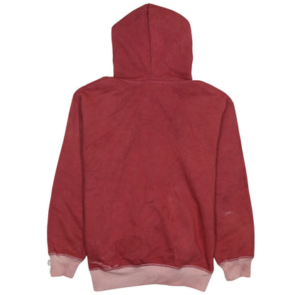 Umbro Men's Red Pullover Hoodie L Fleece Sportswear Sweatshirt