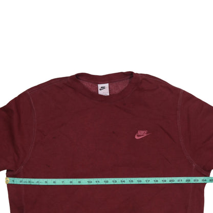 Mens UK Size L Nike Red Pullover Sweatshirt