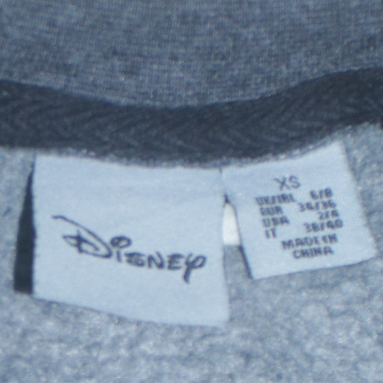 Womens UK Size XS Disney Grey Pullover Sweatshirt