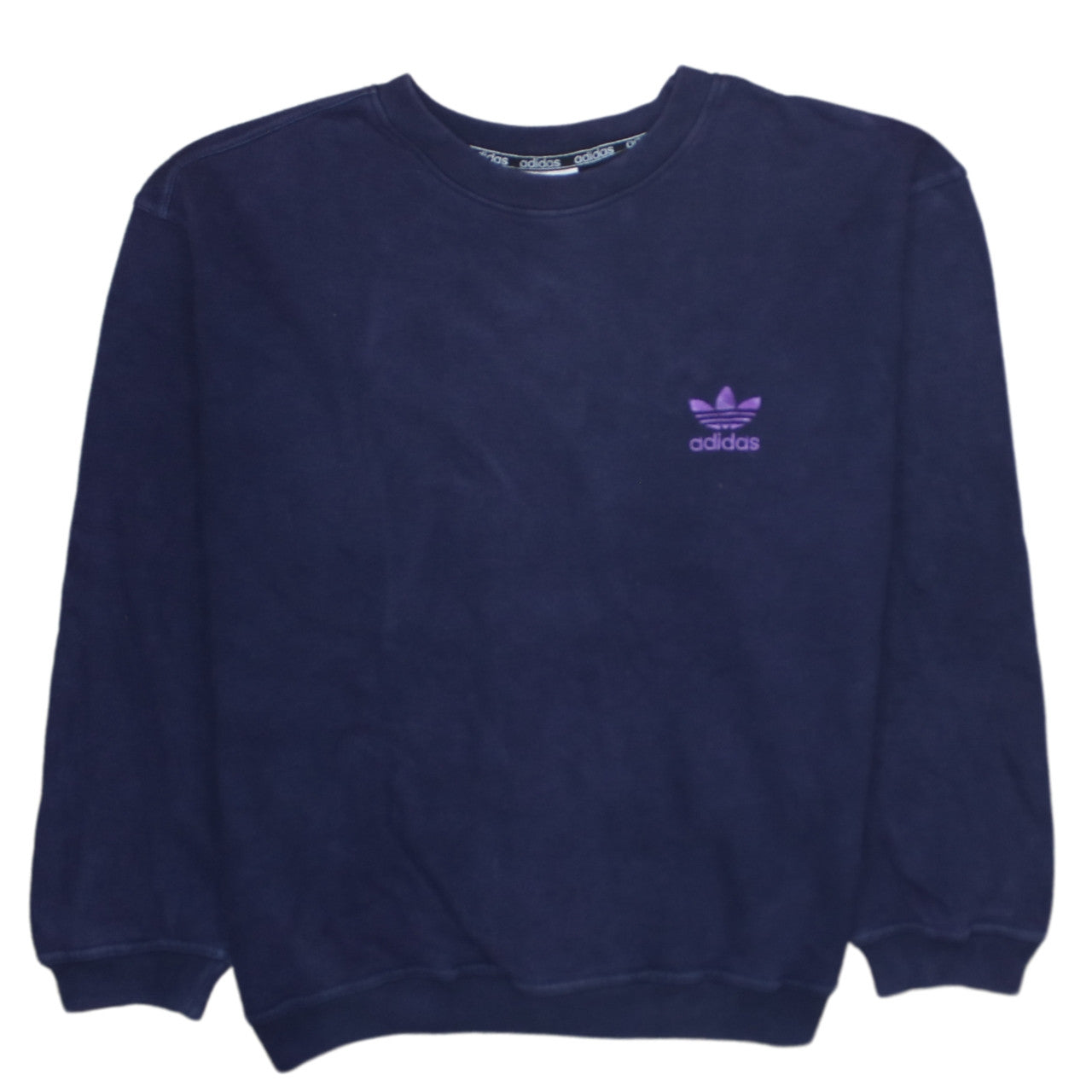 Mens UK Size L adidas Blue Pullover Sweatshirt