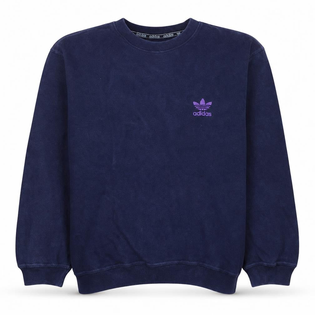 Mens UK Size L adidas Blue Pullover Sweatshirt