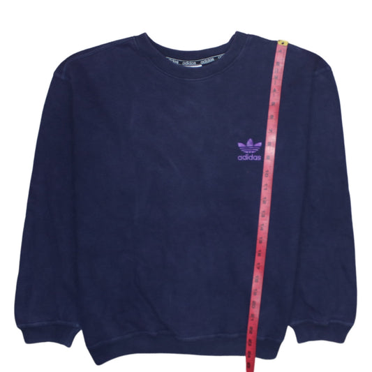 Mens UK Size L adidas Blue Pullover Sweatshirt