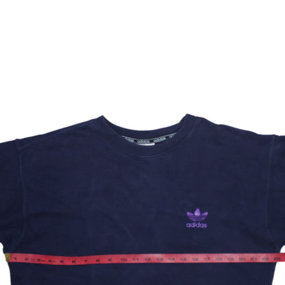 Mens UK Size L adidas Blue Pullover Sweatshirt