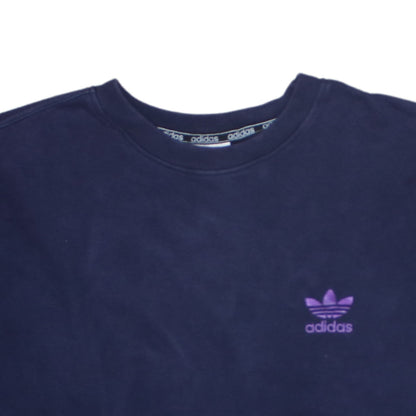 Mens UK Size L adidas Blue Pullover Sweatshirt