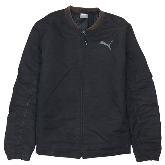 Mens UK Size S PUMA Black Bomber Jacket