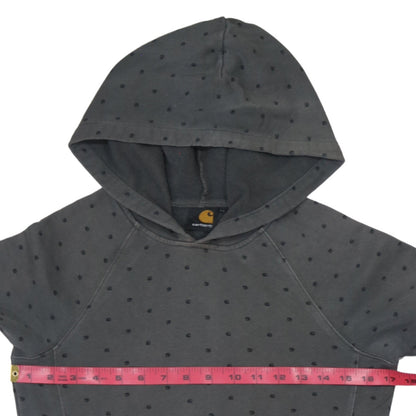 Carhartt Mens Grey Polka Dot Pullover Hoodie XS