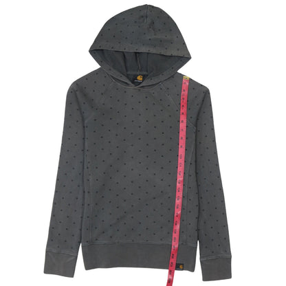 Carhartt Mens Grey Polka Dot Pullover Hoodie XS