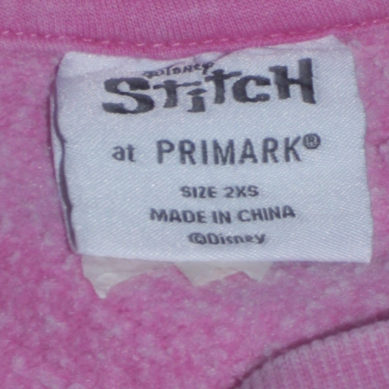 Womens UK Size 2XS Primark Pink Pullover Sweatshirt