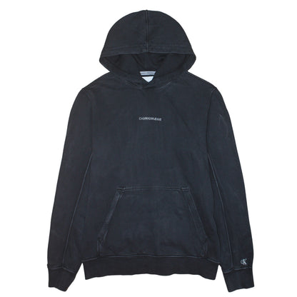 Mens UK Size M Calvin Klein Jeans Black Pullover Hoodie