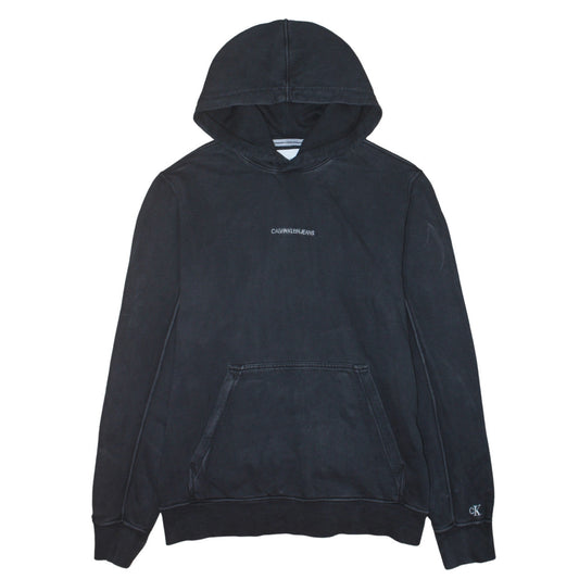 Mens UK Size M Calvin Klein Jeans Black Pullover Hoodie