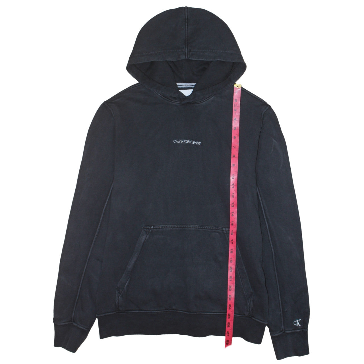 Mens UK Size M Calvin Klein Jeans Black Pullover Hoodie