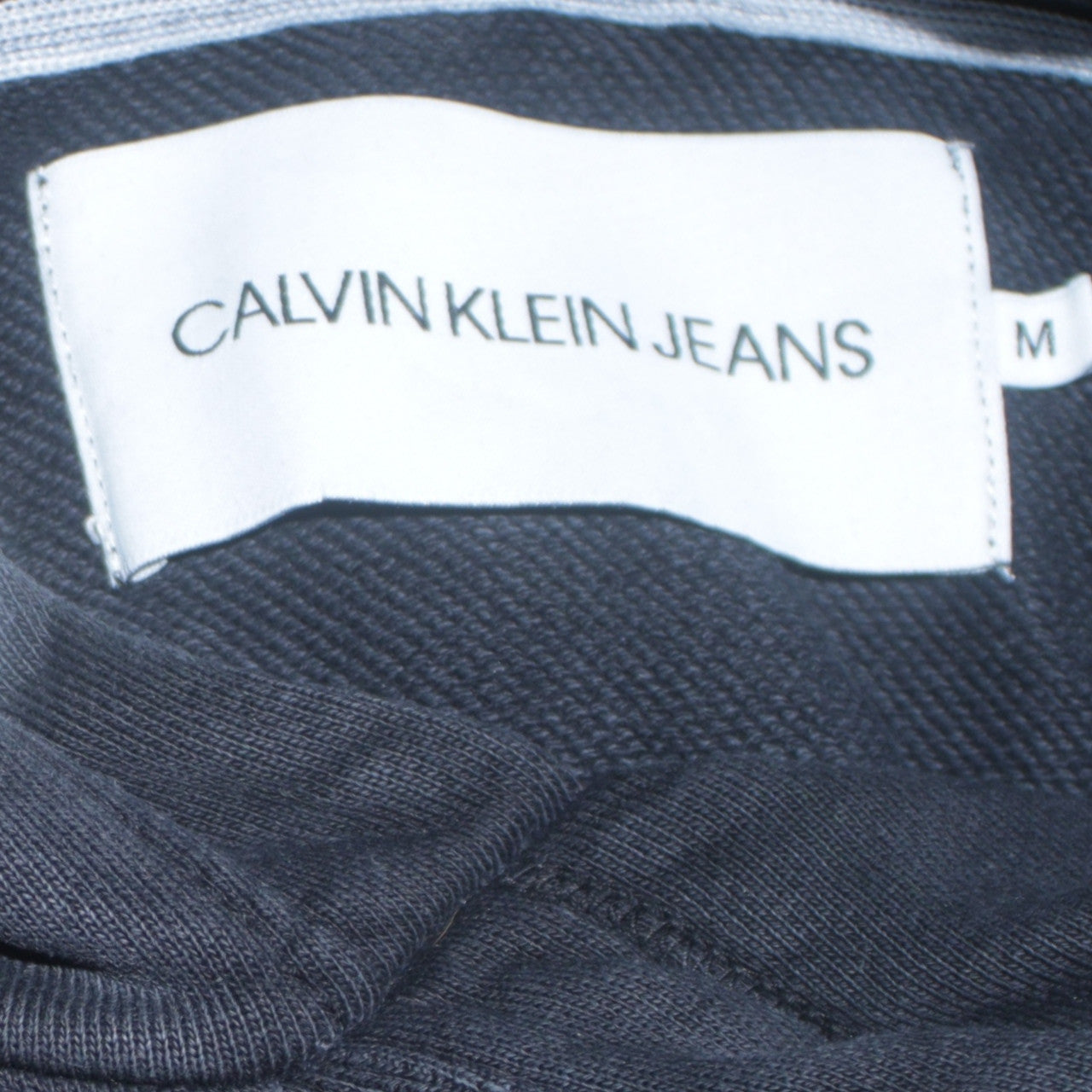 Mens UK Size M Calvin Klein Jeans Black Pullover Hoodie