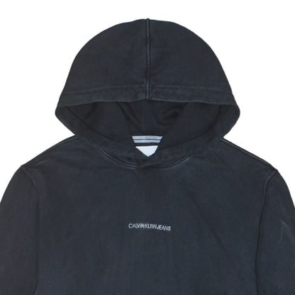 Mens UK Size M Calvin Klein Jeans Black Pullover Hoodie