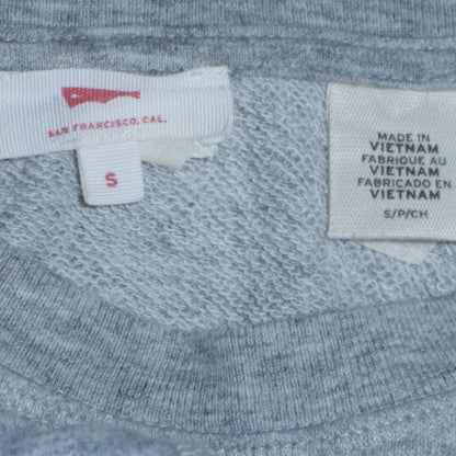 Levi's Men's Grey Logo Crew Neck Pullover Sweatshirt Size S