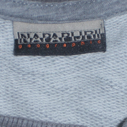 Mens UK Size M Napapijri Grey Pullover Sweatshirt