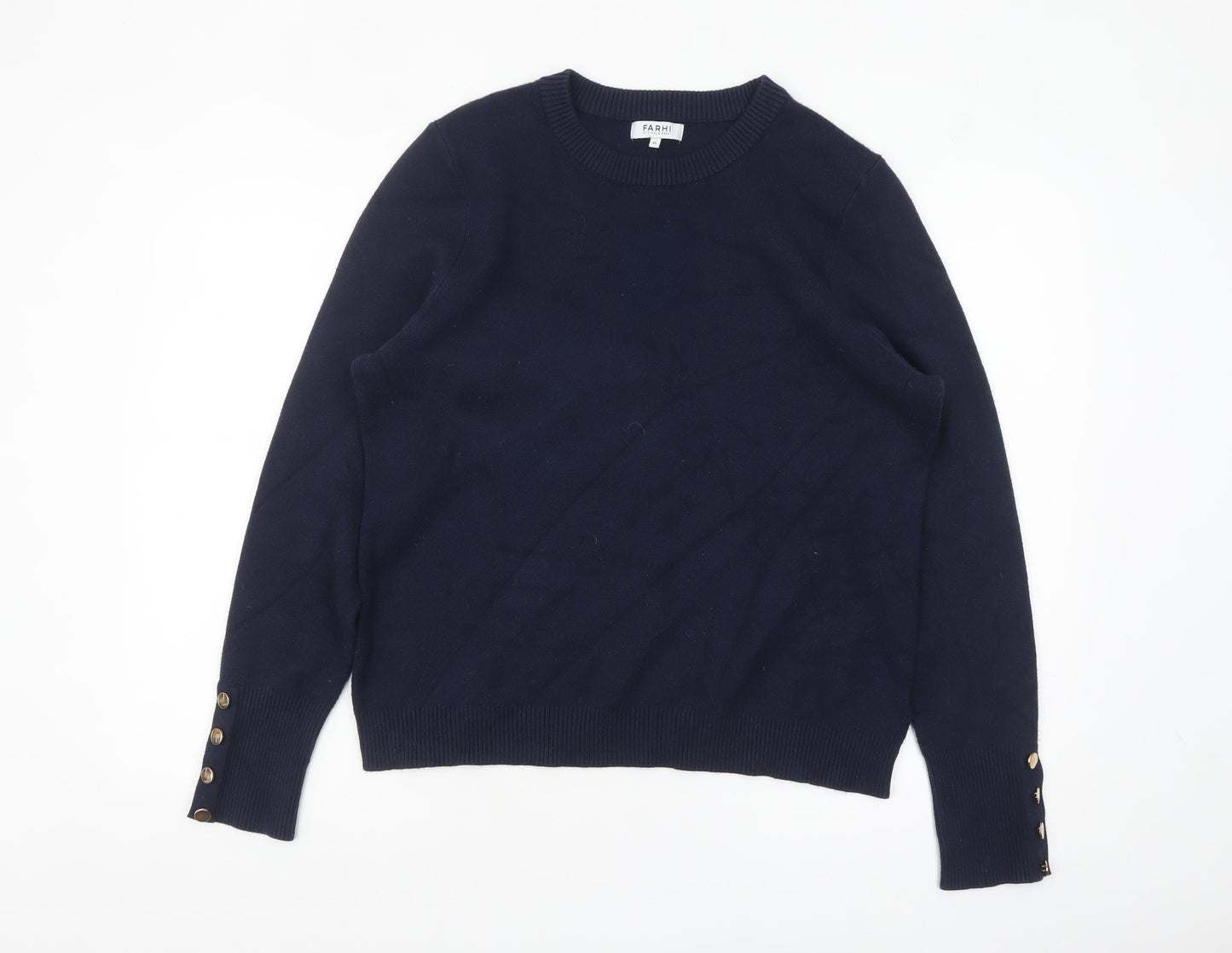 Womens UK Size XL Farhi by Nicole Farhi Blue Pullover Jumper