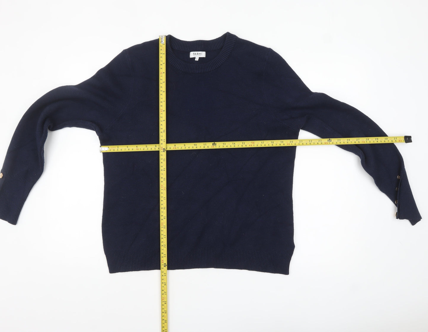 Womens UK Size XL Farhi by Nicole Farhi Blue Pullover Jumper