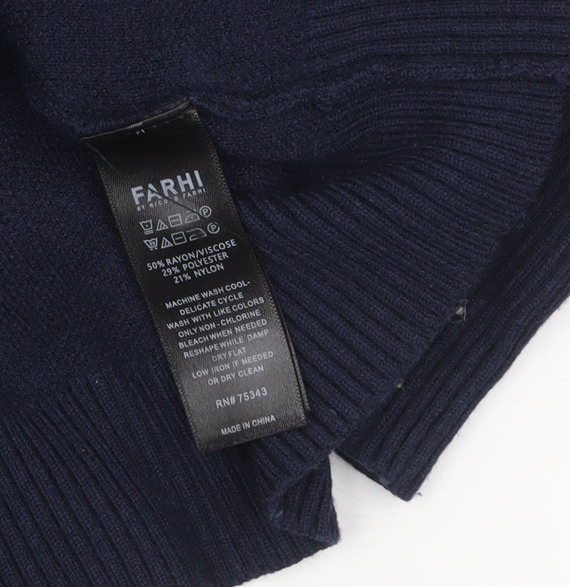 Womens UK Size XL Farhi by Nicole Farhi Blue Pullover Jumper