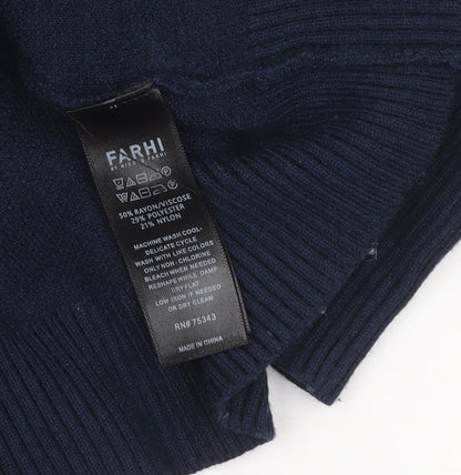 Womens UK Size XL Farhi by Nicole Farhi Blue Pullover Jumper