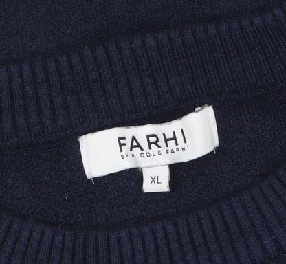 Womens UK Size XL Farhi by Nicole Farhi Blue Pullover Jumper