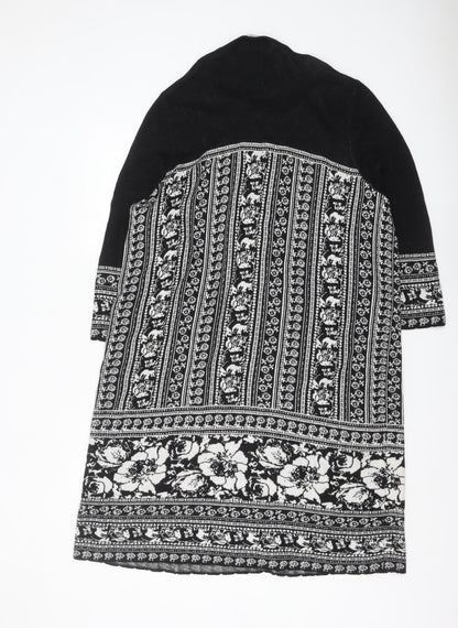 Bonmarché Women’s Black Knit Floral Shift Dress Size L