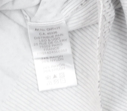 Womens UK Size 12 LEO & UGO Grey Cardigan Jumper