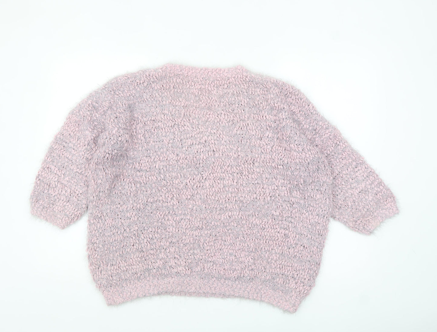 Womens UK Size 14 F&F Pink Pullover Jumper
