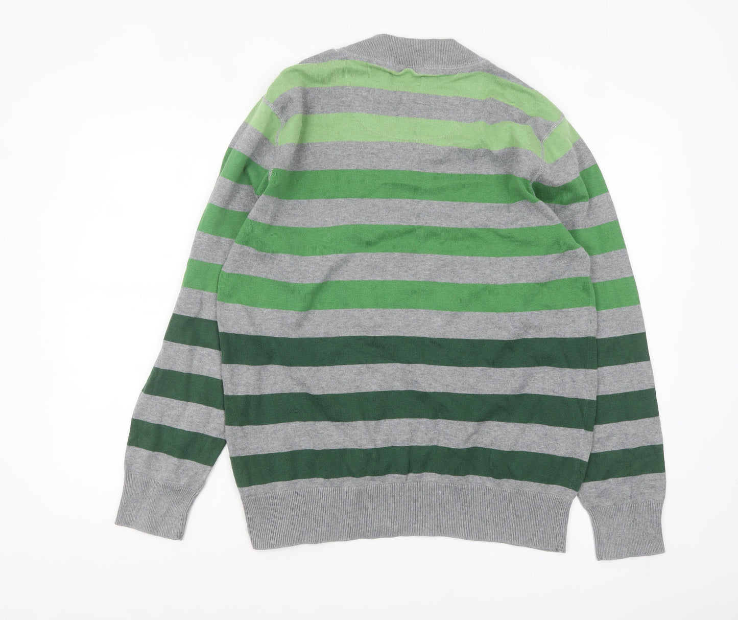 Mens UK Size L NEXT Green Henley Jumper
