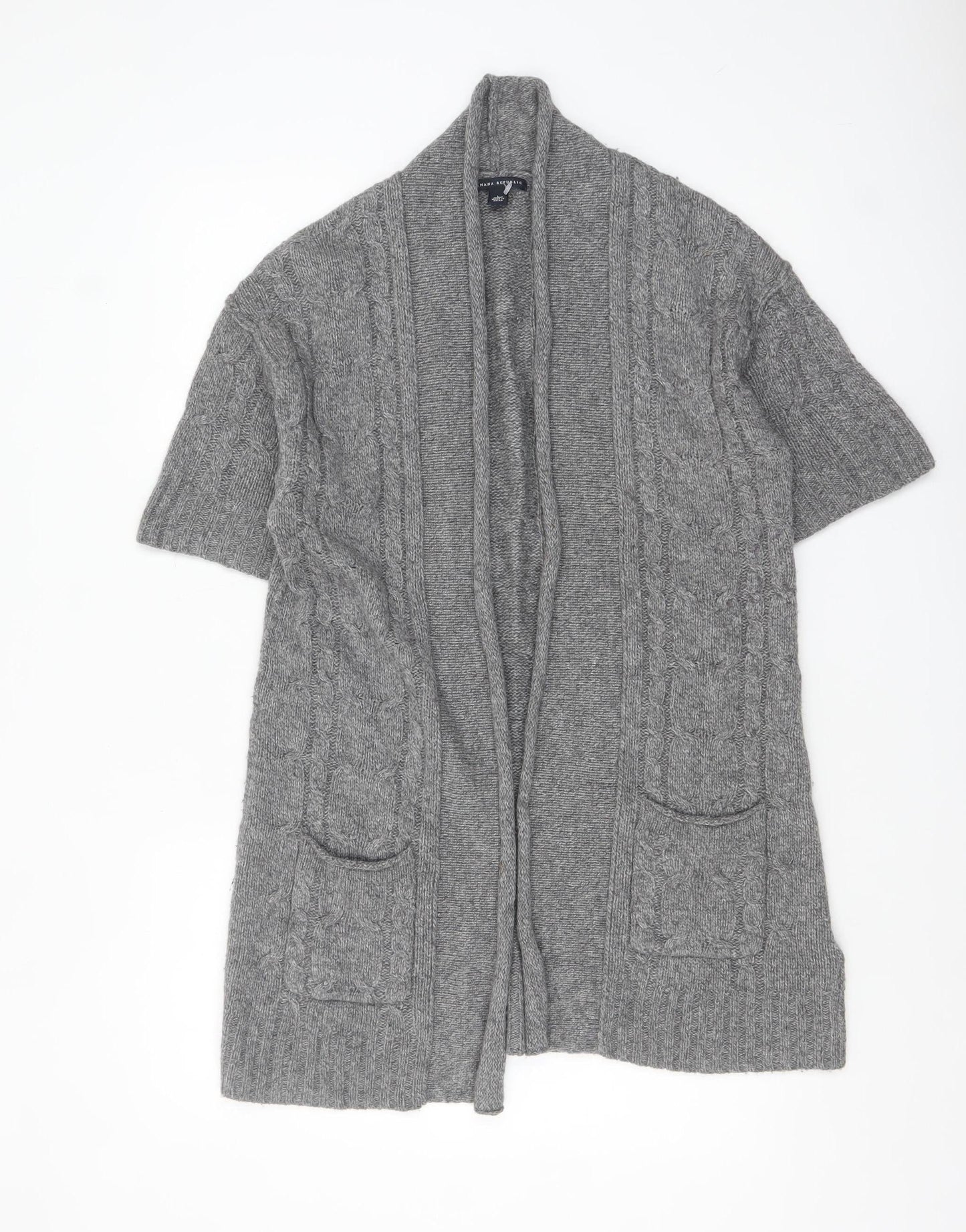 Womens UK Size L Banana Republic Grey Cardigan Jumper