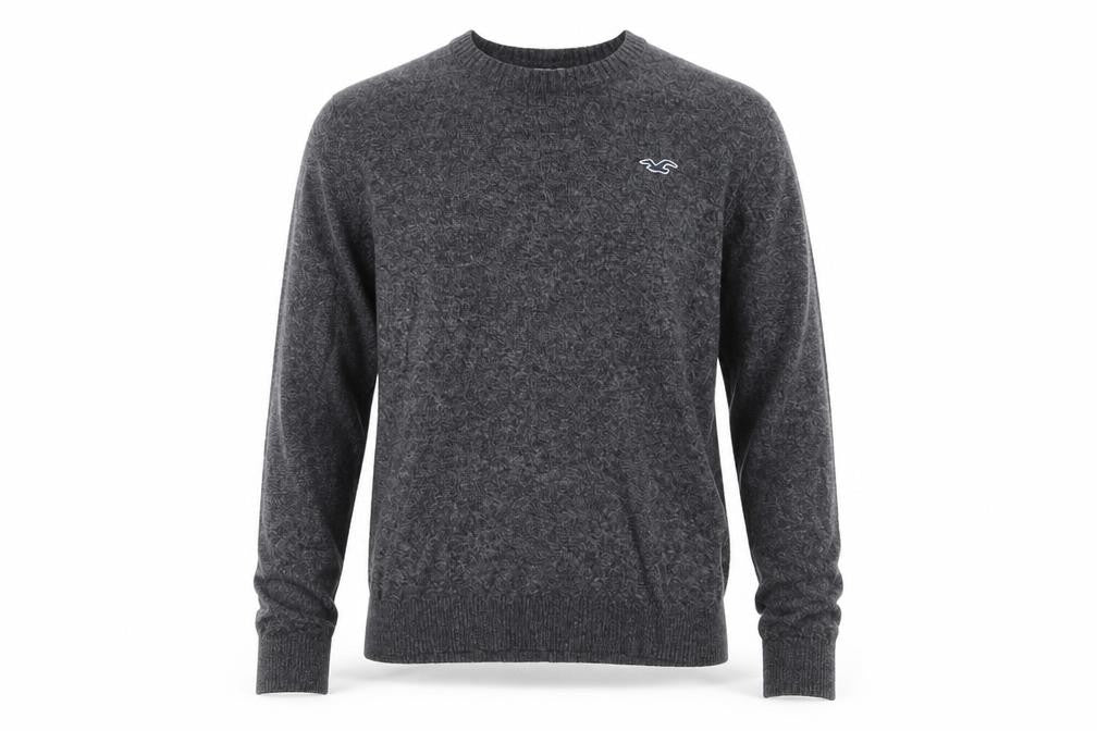 Mens UK Size S Hollister Grey Pullover Jumper
