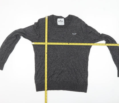 Mens UK Size S Hollister Grey Pullover Jumper
