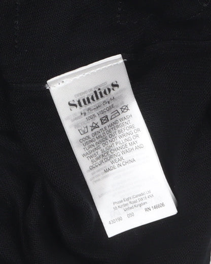 Womens UK Size 18 Studio 8 by Phase Eight Black Tunic Jumper