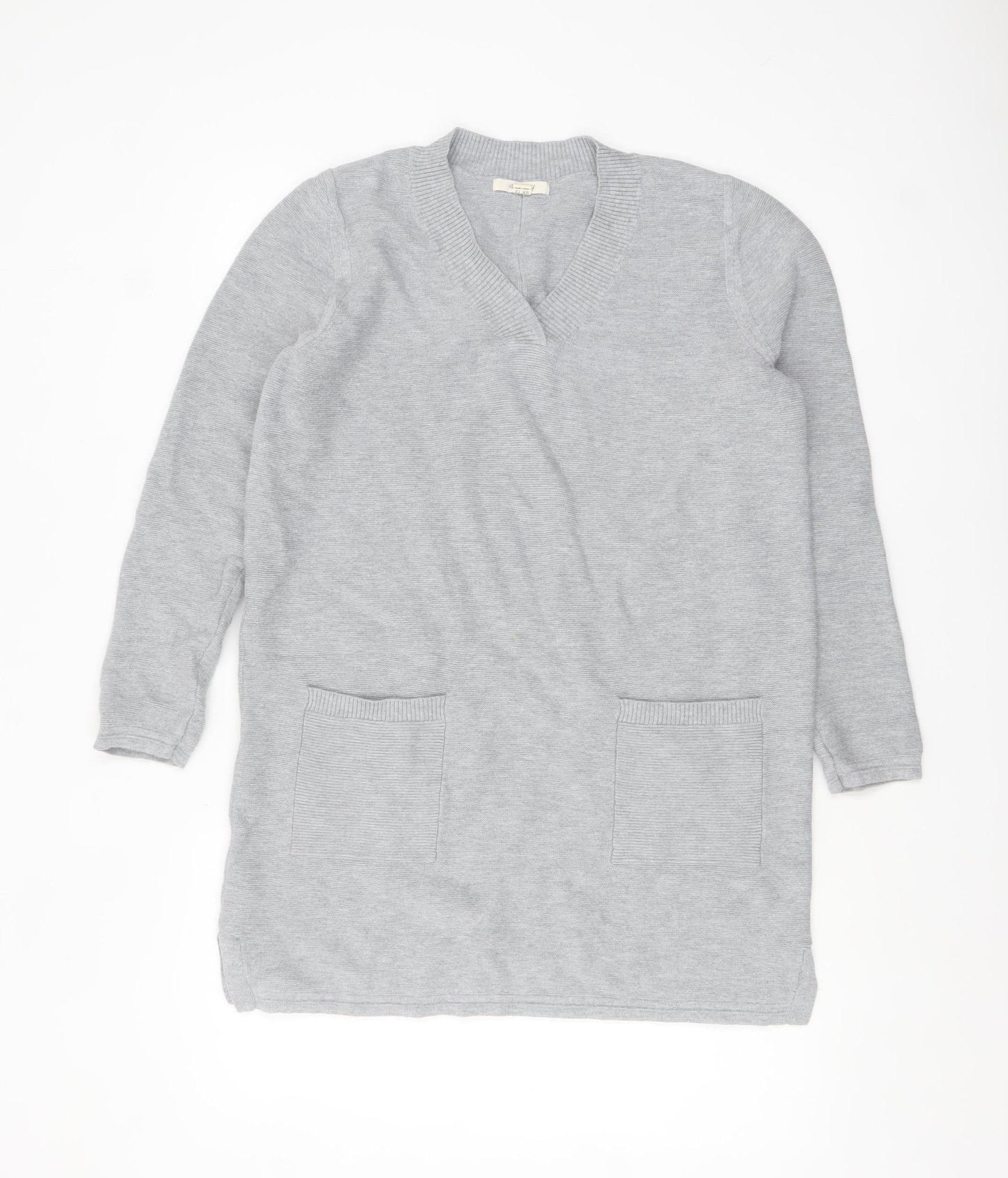 Womens UK Size 12 White Stuff Grey Tunic Jumper
