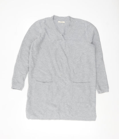 Womens UK Size 12 White Stuff Grey Tunic Jumper