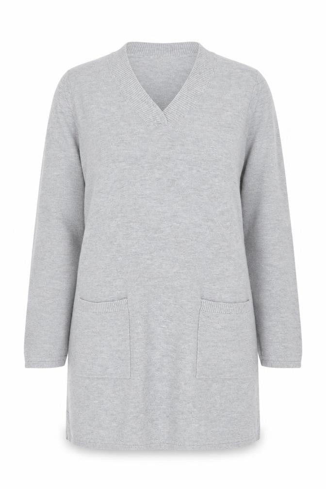 Womens UK Size 12 White Stuff Grey Tunic Jumper