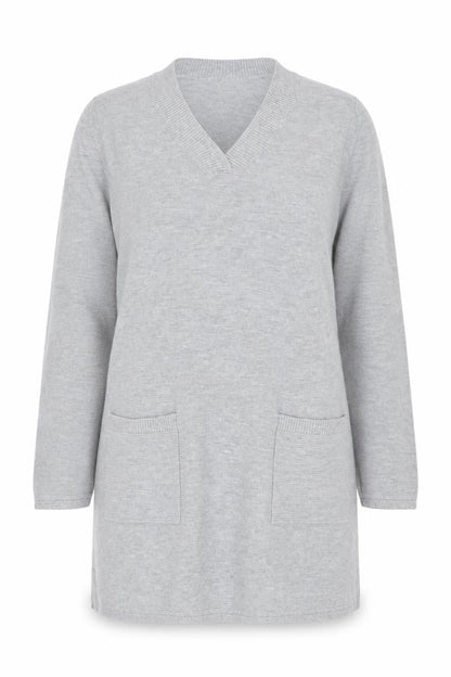 Womens UK Size 12 White Stuff Grey Tunic Jumper