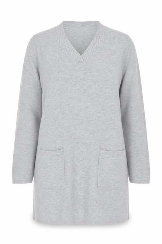 Womens UK Size 12 White Stuff Grey Tunic Jumper