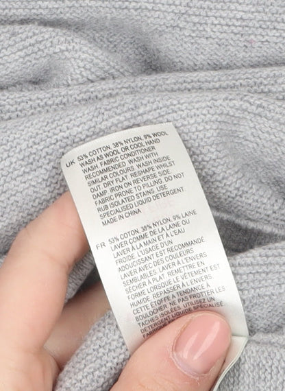Womens UK Size 12 White Stuff Grey Tunic Jumper