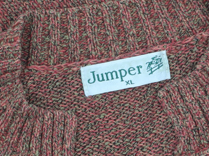 Womens UK Size XL Jumper Brown Pullover Jumper