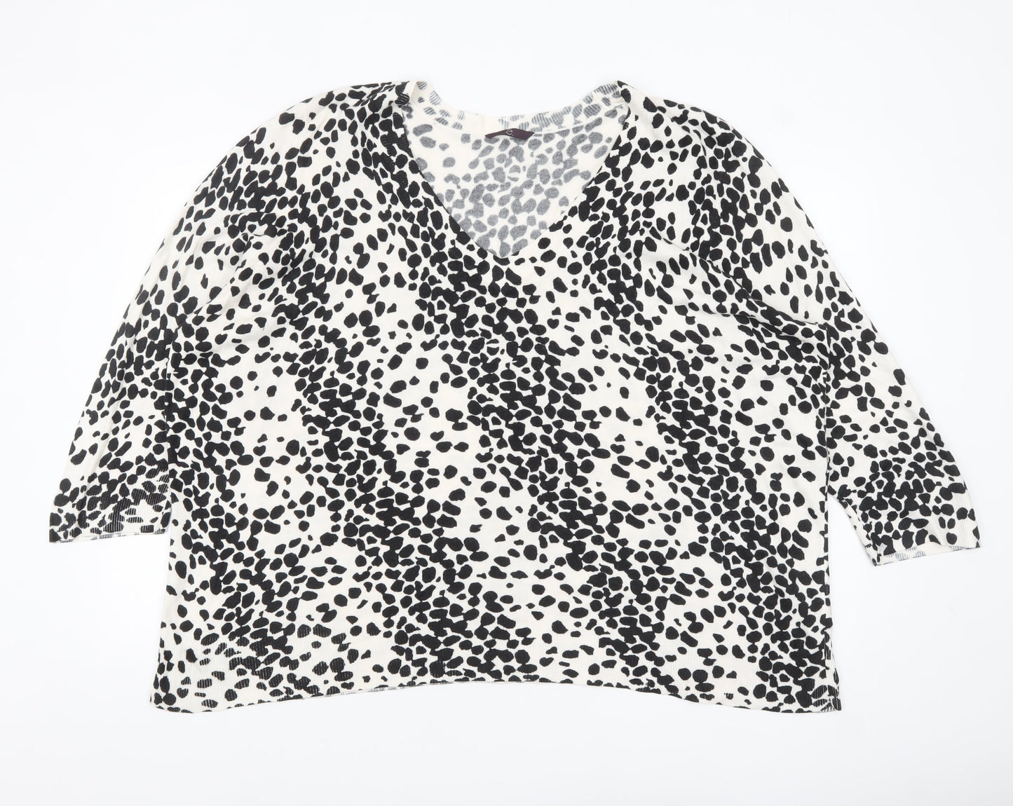 Womens UK Size 26/28 Evans Black Pullover Jumper