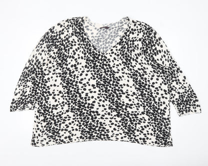 Womens UK Size 26/28 Evans Black Pullover Jumper