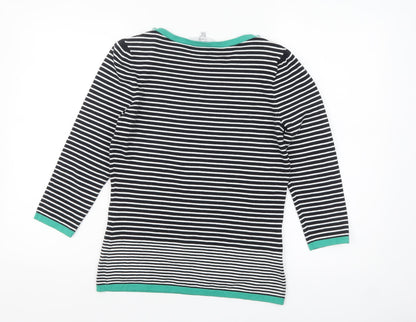 Womens UK Size 12 Laura Ashley Black Pullover Jumper