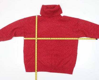 Womens UK Size S MNG Red Pullover Jumper