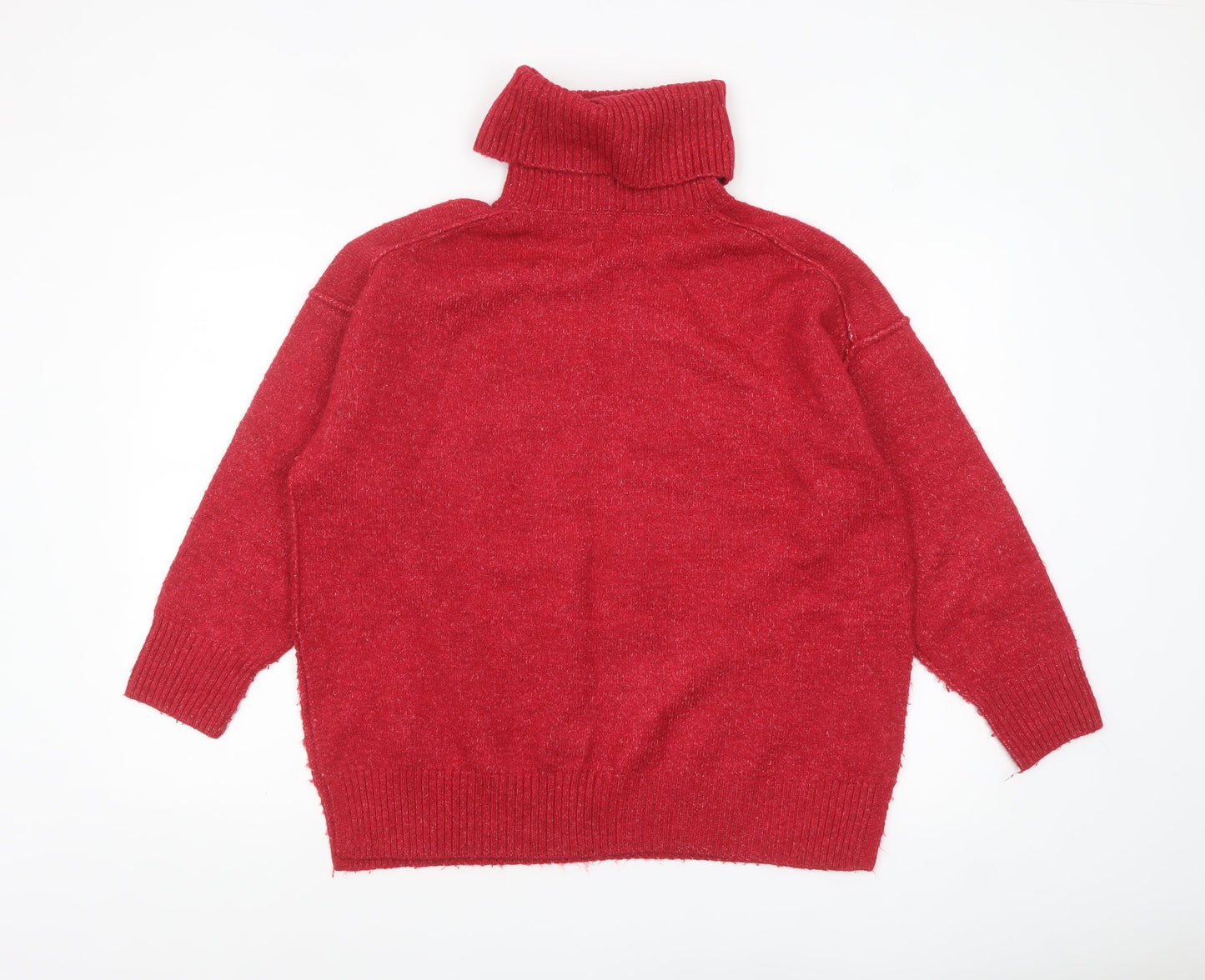 Womens UK Size S MNG Red Pullover Jumper