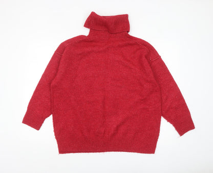 Womens UK Size S MNG Red Pullover Jumper