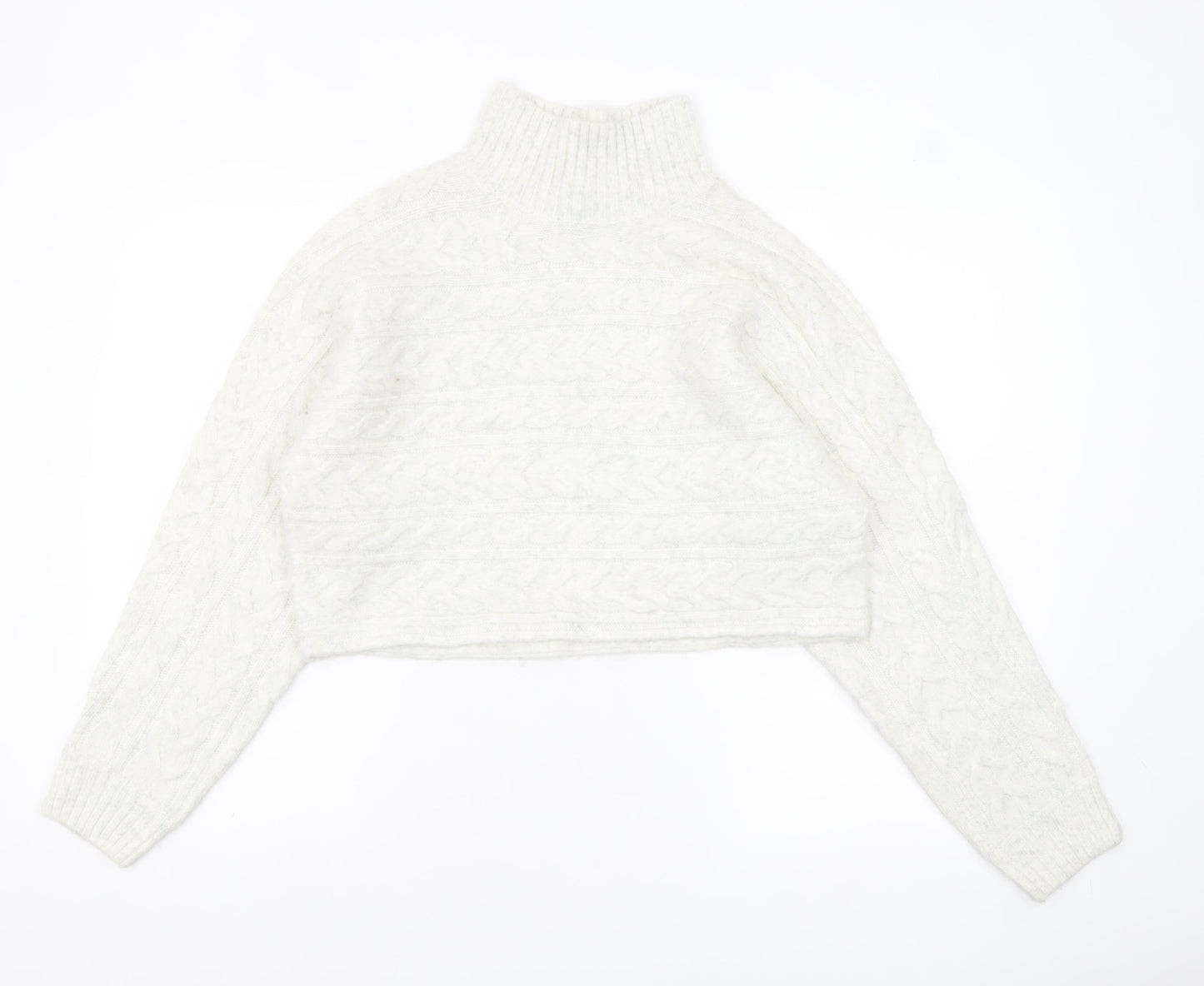 Womens UK Size M New Look White Pullover Jumper