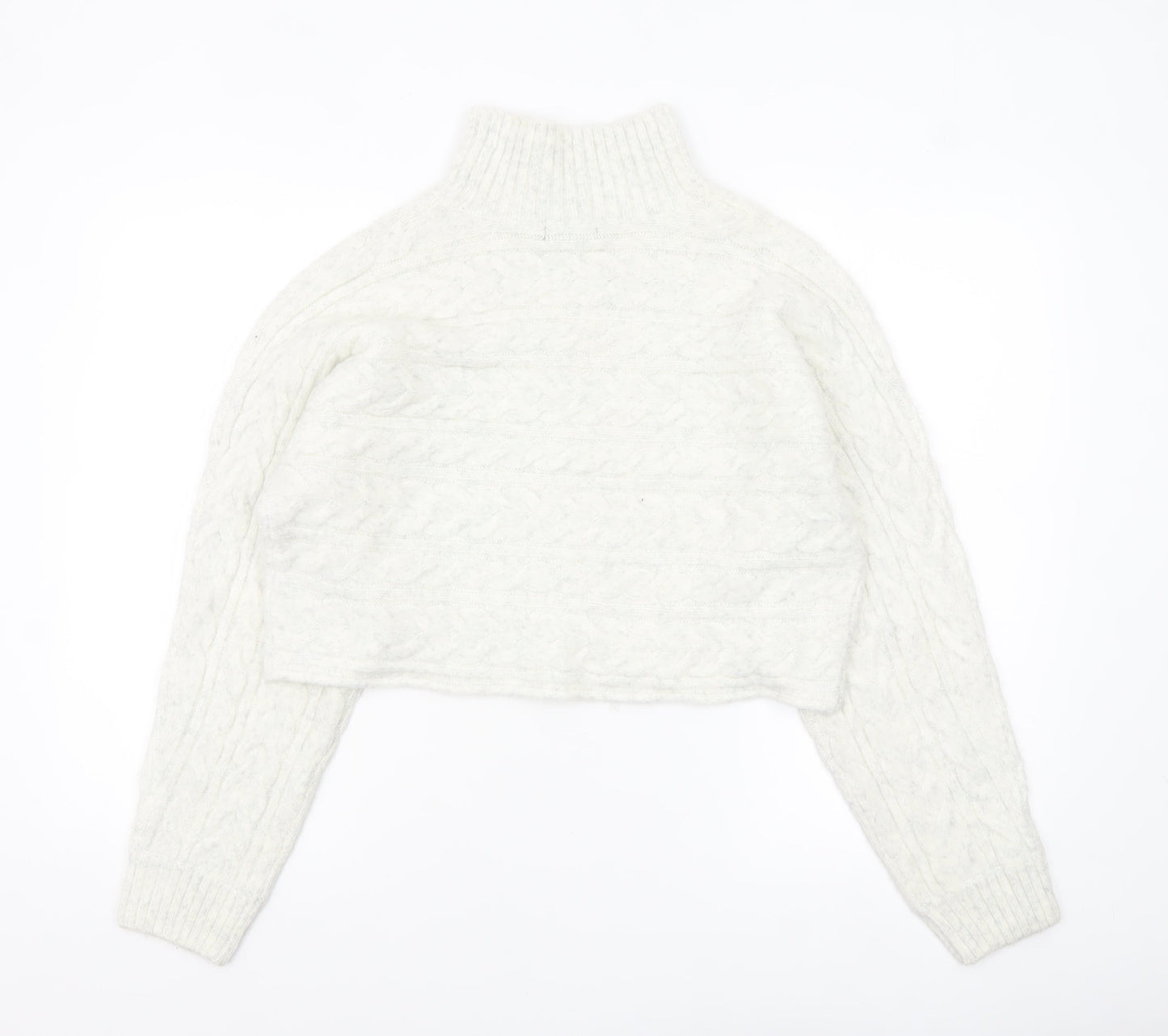 Womens UK Size M New Look White Pullover Jumper