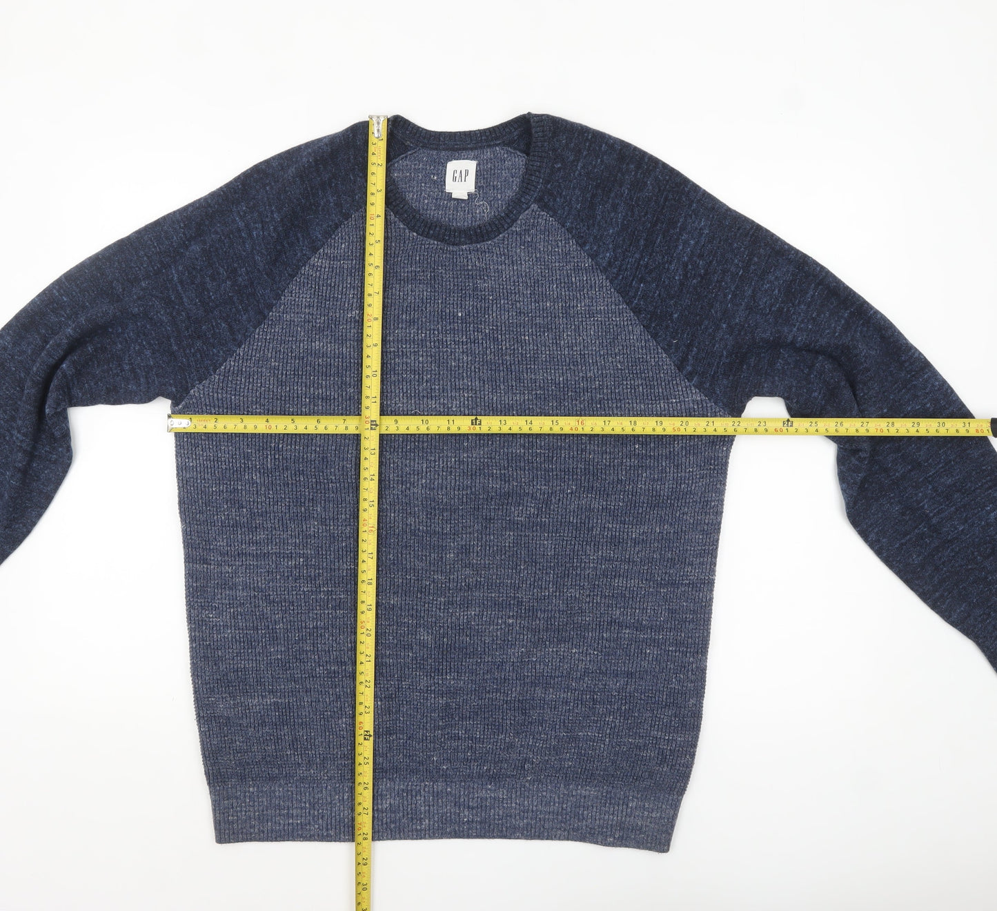 Mens UK Size M Gap Blue Pullover Jumper