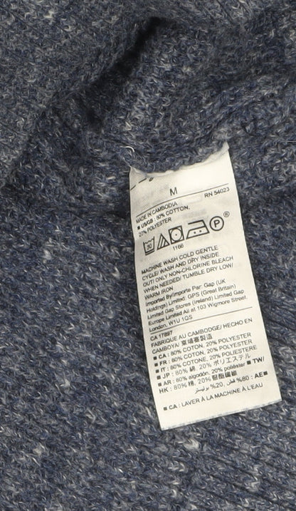 Mens UK Size M Gap Blue Pullover Jumper